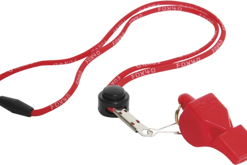 Amila Σφυρίχτρα Fox40 Classic Safety Κόκκινη Με Κορδόνι (99030108)