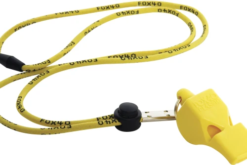 Amila Σφυρίχτρα Fox40 Classic Safety Κίτρινη Με Κορδόνι (99030208)
