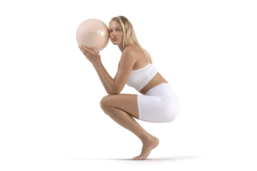 Amila Μπάλα Γυμναστικής Estetica Pilates Ball 19 Cm - Nature (99703)