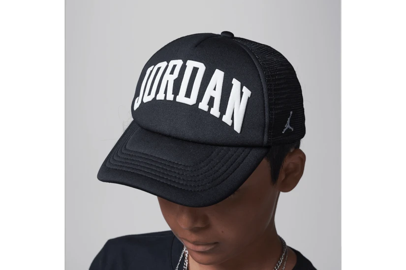 Jordan Foam Παιδικό Καπέλο Snapback Μαύρο, Λευκό