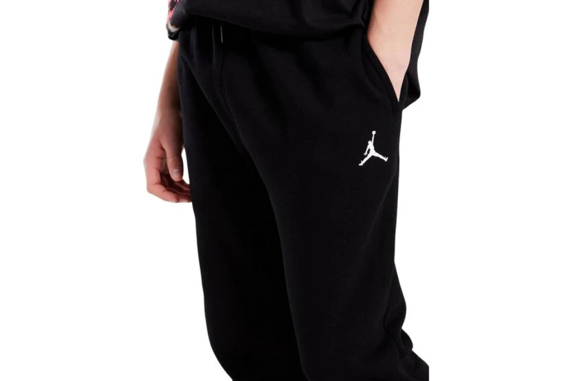Jordan Brooklyn Fleece Essentials Παιδικό Παντελόνι Φόρμας Μαύρο, Λευκό