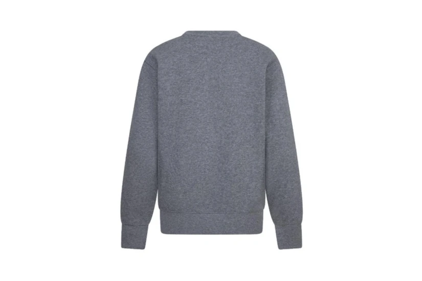 Jordan Brooklyn Fleece Essentials Παιδική Μακρυμάνική Μπλούζα με Λαιμόκοψη Γκρι