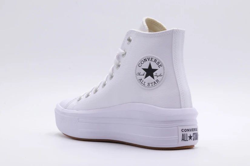 Converse Chuck Taylor All Star Move Leather Sneakers Λευκά