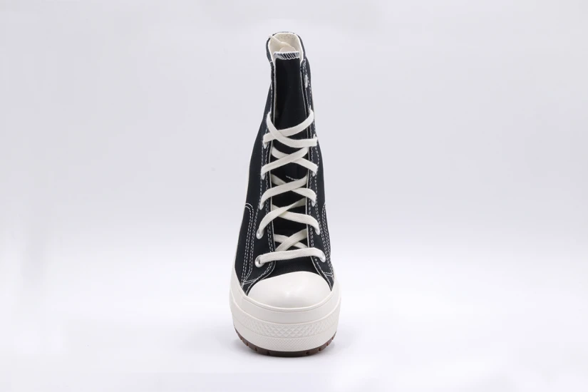 Converse Chuck 70 De Luxe Heel Γυναικεία Sneakers Μαύρα, Λευκά