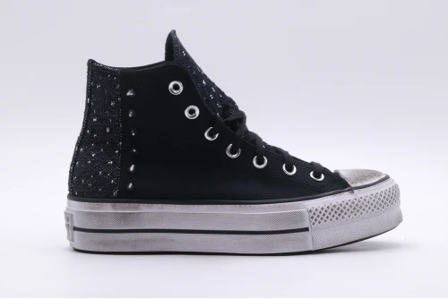 Converse Chuck Taylor All Star Lift Hi Platform Chrome Sneakers (A06450C)