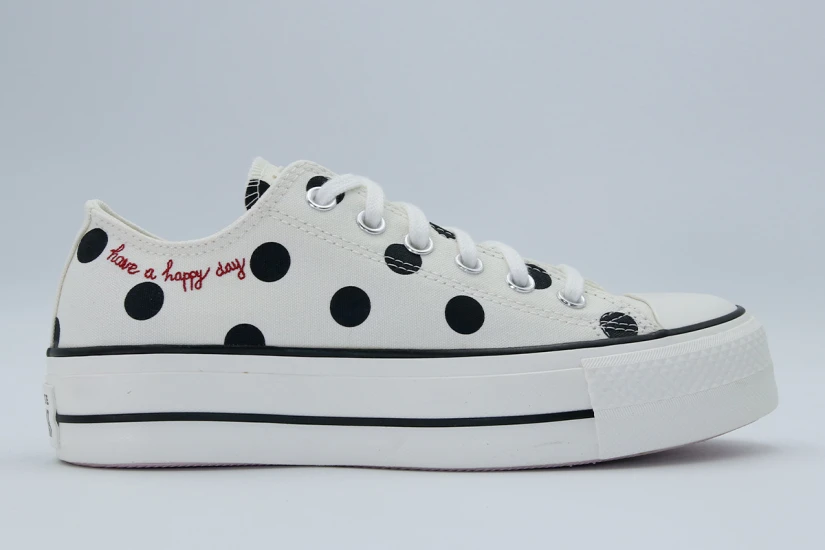 Converse Chuck Taylor All Star Lift Platform Sneakers Εκρού, Μαύρα