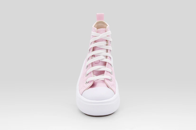 Converse Chuck Taylor All Star Move Platform Canvas Παιδικά Sneakers Ροζ, Λευκά