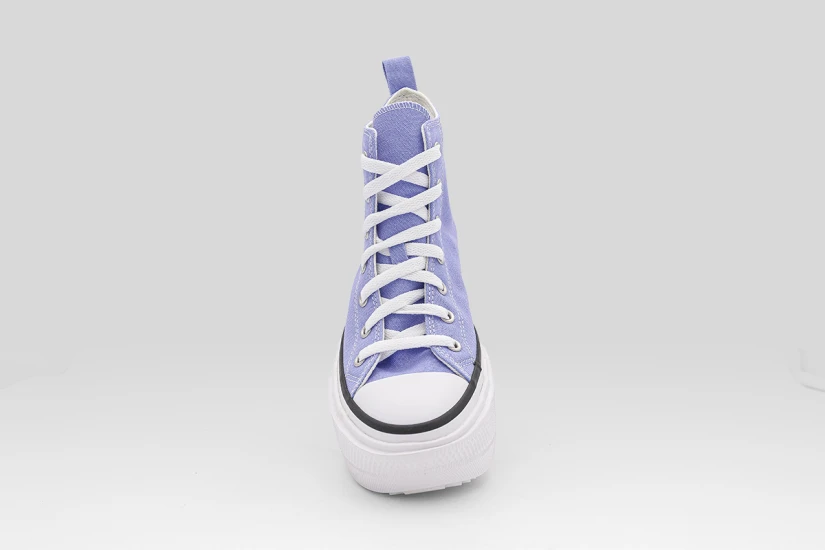Converse Chuck Taylor All Star Lift Double Stack Platform Sneakers Λιλά, Λευκά