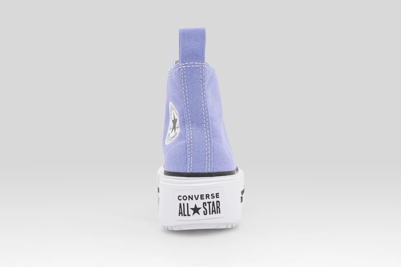 Converse Chuck Taylor All Star Lift Double Stack Platform Παιδικά Sneakers Λιλά, Λευκά