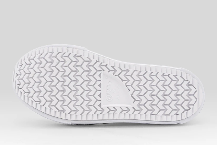 Converse Chuck Taylor All Star Lift Double Stack Platform Παιδικά Sneakers Μαύρα, Λευκά