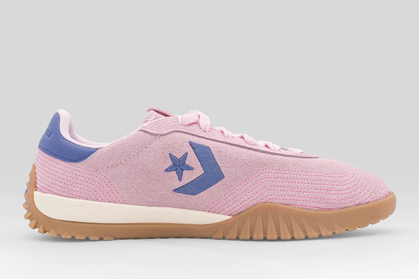 Converse Run Star Trainer Stitched Suede Sneakers Ροζ, Μωβ, Εκρού, Μπεζ