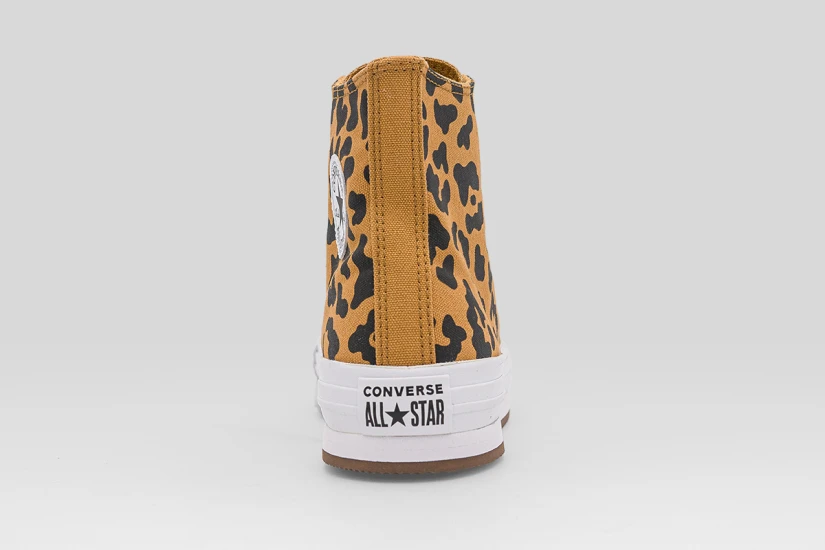 Converse Chuck Taylor All Star Lift Eva Leopards Platform Sneakers Κάμελ, Μαύρα, Λευκά