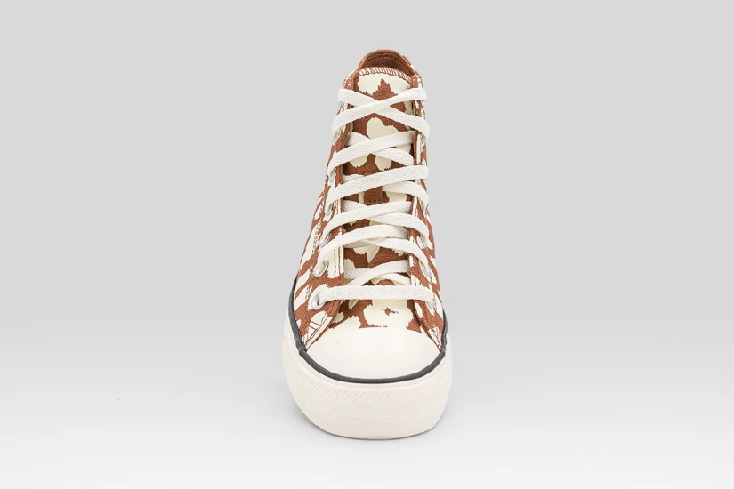Converse Chuck Taylor All Star High Animal Print Sneakers Καφέ, Εκρού