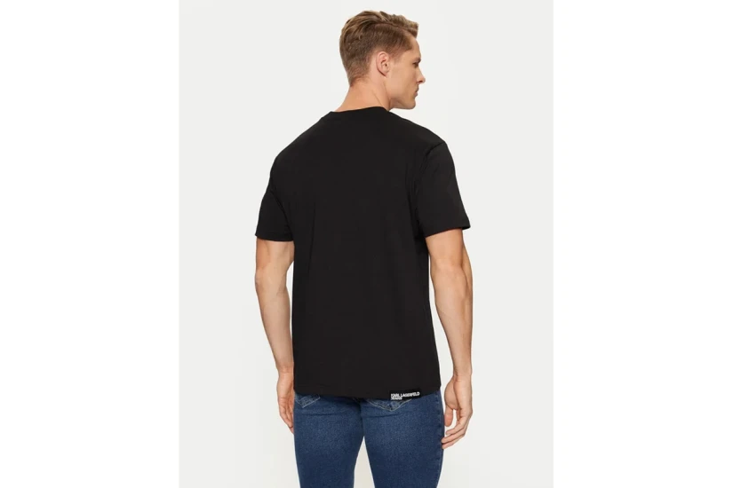 Karl Lagerfeld Ανδρικό Κοντομάνικο T-Shirt Μαύρο