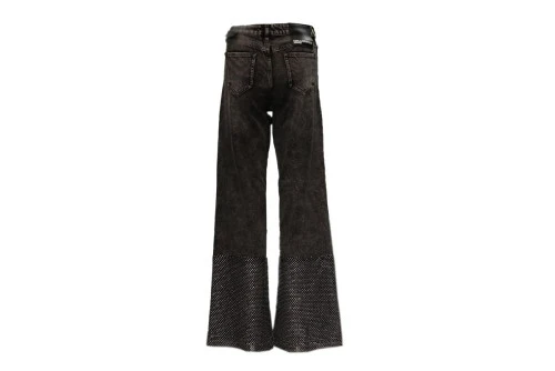 Karl Lagerfeld Relaxed Chainmail Denim Παντελόνι Τζιν Γυναικείο (A1W10039 1CF)