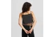 Karl Lagerfeld Chainmail Γυναικεία Cropped Αμάνικη Μπλούζα
