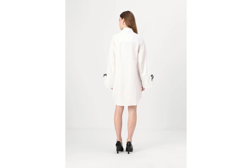 Karl Lagerfeld Tied Sleeve Γυναικείο Μακρυμάνικο Φόρεμα Mini