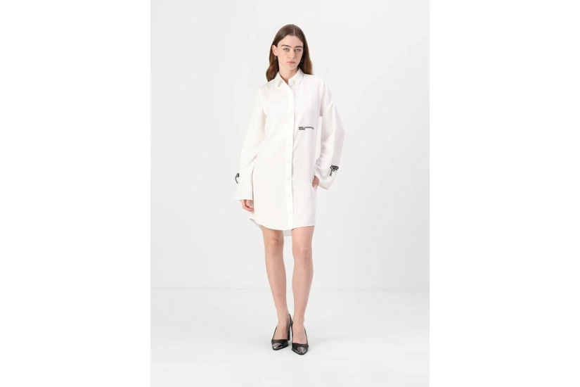 Karl Lagerfeld Tied Sleeve Γυναικείο Μακρυμάνικο Φόρεμα Mini