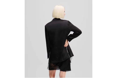 Karl Lagerfeld Satin Tied Σακάκι Γυναικείο (A1W14022 999)