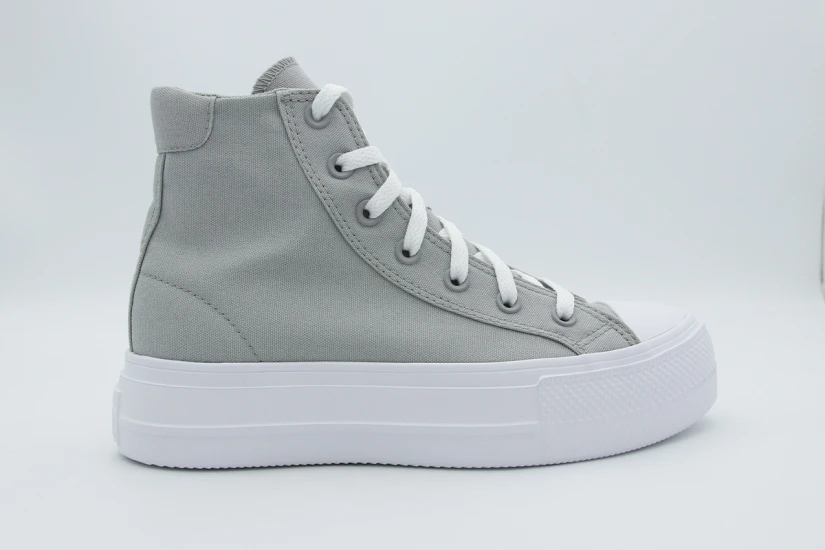 Converse Day One Platform High Γυναικεία Sneakers Γκρι Ανοιχτό, Λευκά