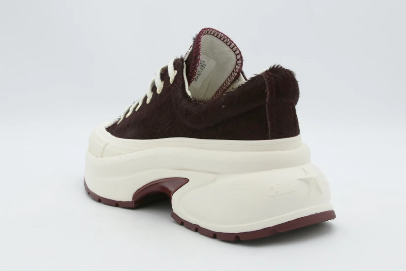 Converse Run Star Crush Γυναικεία Sneakers Μπορντό, Εκρού