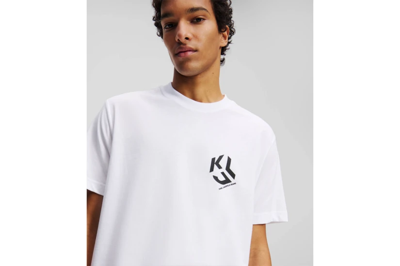 Karl Lagerfeld Ανδρικό Κοντομάνικο T-Shirt Λευκό