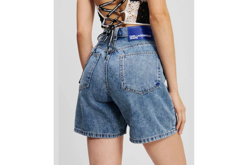 Karl Lagerfeld High Rise Γυναικείο Denim Σορτς
