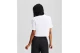 Karl Lagerfeld Cropped Monogram Γυναικείο Κοντομάνικο T-Shirt Λευκό