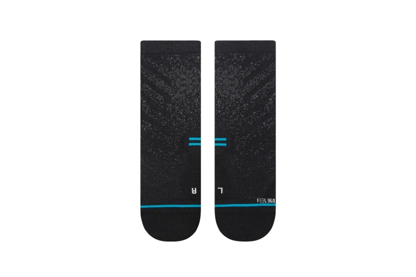 Stance Run Light Ανδρικές Ψηλές Κάλτσες Μαύρες 1 Ζευγάρι