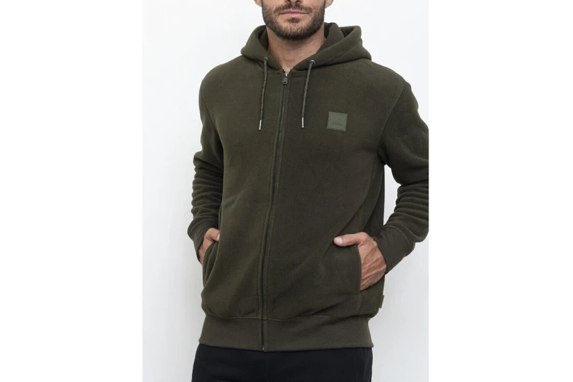 Russell Zip Thru Ανδρική Ζακέτα Με Κουκούλα Κυπαρισσί