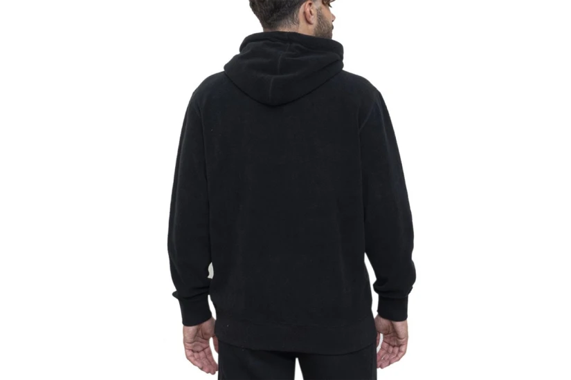 Russell Fleece Ανδρικό Φούτερ Με Κουκούλα Μαύρο
