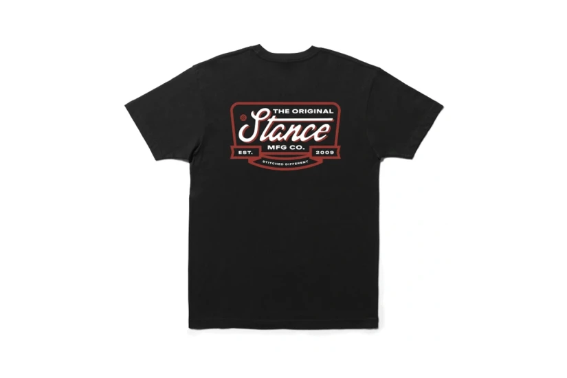 Stance Script Seal Ανδρικό Κοντομάνικο T-Shirt Μαύρο
