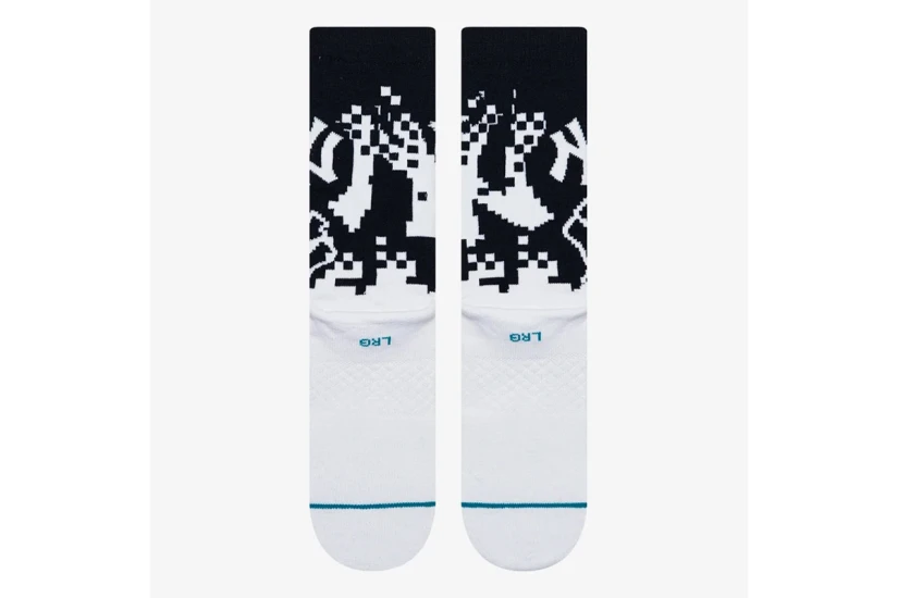 Stance Pixelnyy Κάλτσες μέχρι τη Γάμπα Λευκές, Μπλε Σκούρο 1 Ζευγάρι