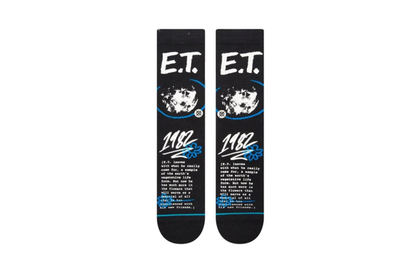 Stance Extra Terrestrial Unisex Κάλτσες μέχρι τη Γάμπα Μαύρες