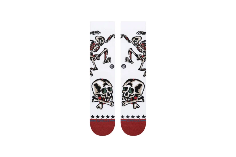 Stance Skeleton Crew Κάλτσες Ψηλές 1 Ζευγάρι (A555C26SKE-WHT)