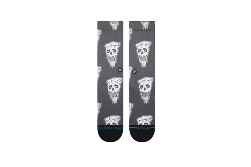 Stance Pizza Face Unisex Κάλτσες μέχρι τη Γάμπα Μαύρες