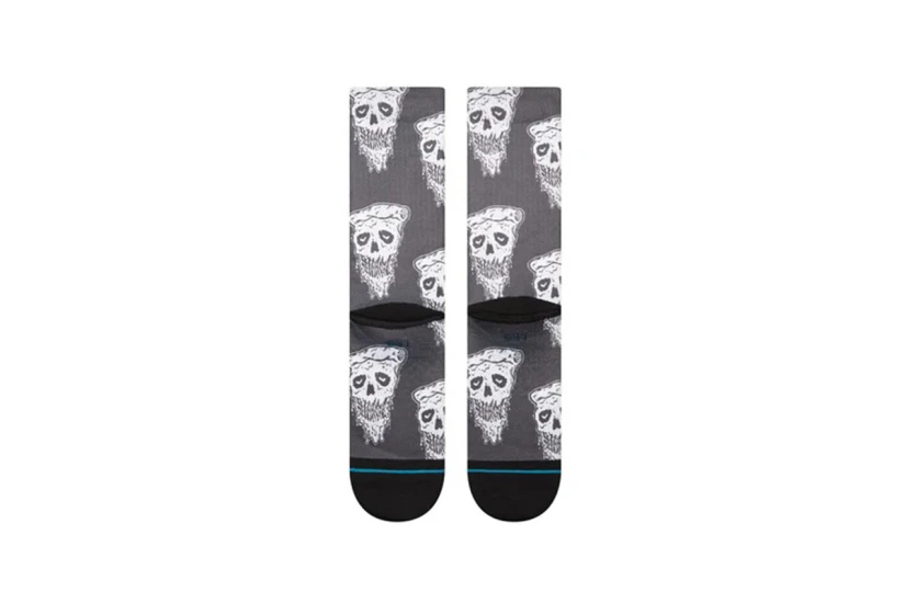Stance Pizza Face Unisex Κάλτσες μέχρι τη Γάμπα Μαύρες