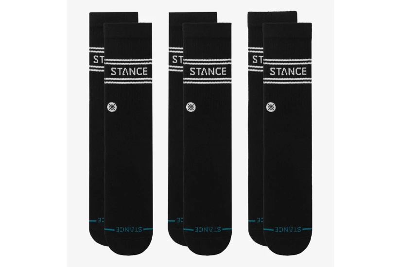 Stance Vital Ανδρικές Ψηλές Κάλτσες Μαύρες 3 Ζευγάρια