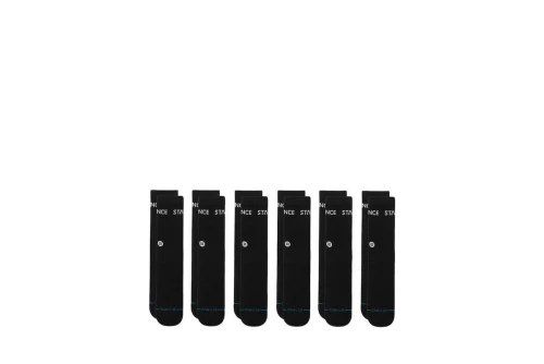 Stance Origin Crew Κάλτσες Ψηλές 6 Ζευγάρια (A556C24ORI-BLK)