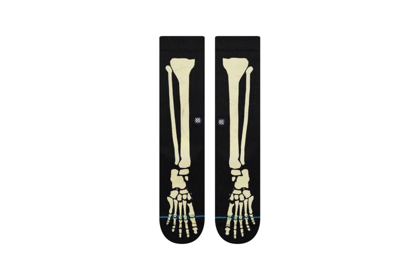 Stance Bones 3 Κάλτσες μέχρι τη Γάμπα Μαύρες, Εκρού 1 Ζευγάρι