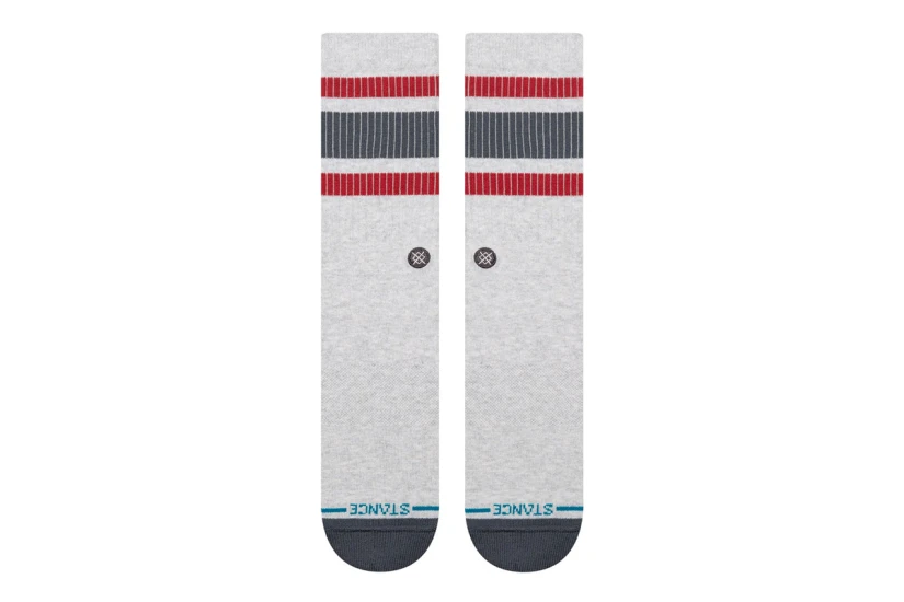 Stance Boyd Pop Stitch Crew Κάλτσες μέχρι τη Γάμπα Γκρι Ανοιχτό, Μπορντό, Γκρι Σκούρο 1 Ζευγάρι