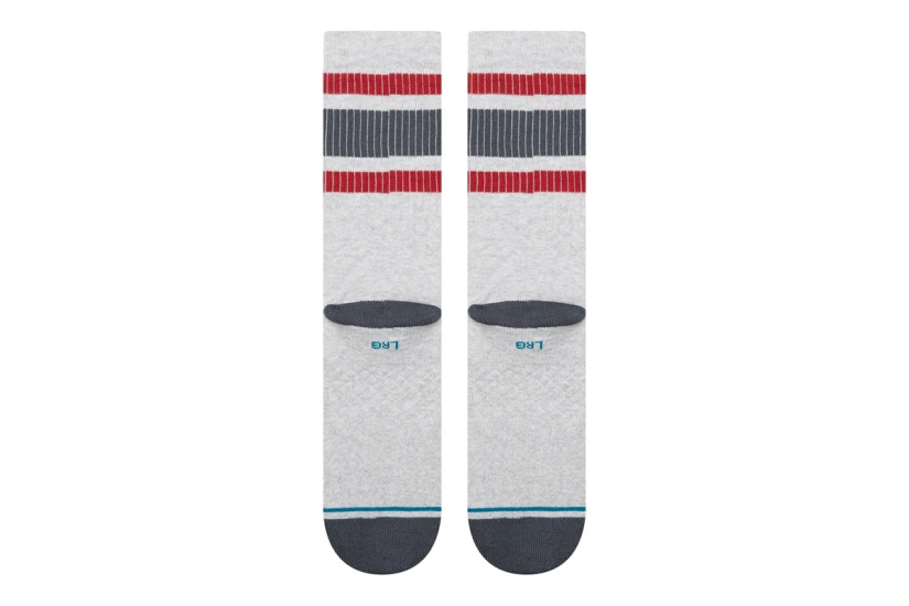 Stance Boyd Pop Stitch Crew Κάλτσες μέχρι τη Γάμπα Γκρι Ανοιχτό, Μπορντό, Γκρι Σκούρο 1 Ζευγάρι