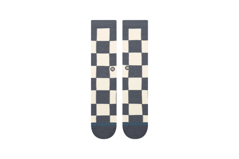 Stance Chaturanga Crew Κάλτσες μέχρι τη Γάμπα Γκρι Σκούρο, Εκρού 1 Ζευγάρι