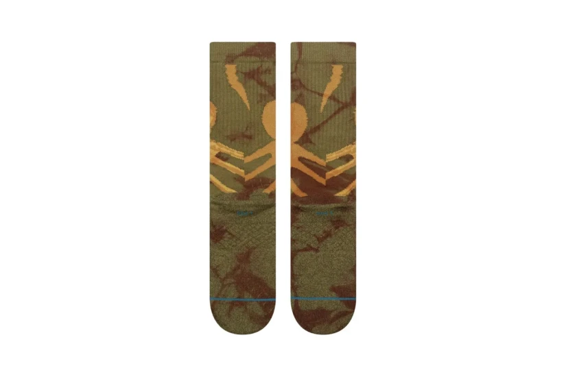 Stance Face Hugger Crew Κάλτσες μέχρι τη Γάμπα Καφέ, Λαδί 1 Ζευγάρι