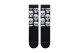 Stance Static Skull Crew Κάλτσες μέχρι τη Γάμπα Μαύρες, Λευκές 1 Ζευγάρι