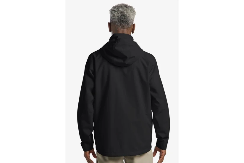 Jack Wolfskin Trailtime 2L Ανδρικό Αδιάβροχο Μπουφάν με Κουκούλα Μαύρο