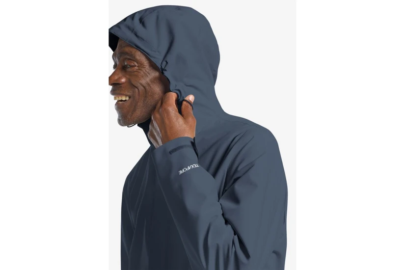 Jack Wolfskin Trailtime 2L Ανδρικό Μπουφάν με Κουκούλα Μπλε