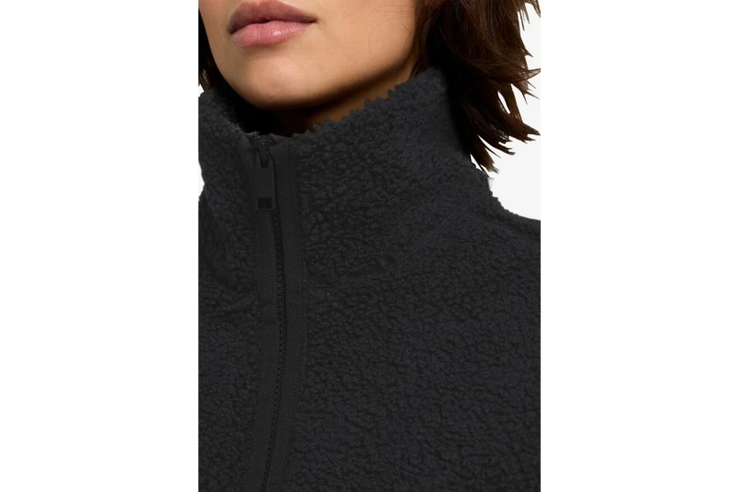 Jack Wolfskin High Curl Γυναικεία Ζακέτα Sherpa Μαύρο