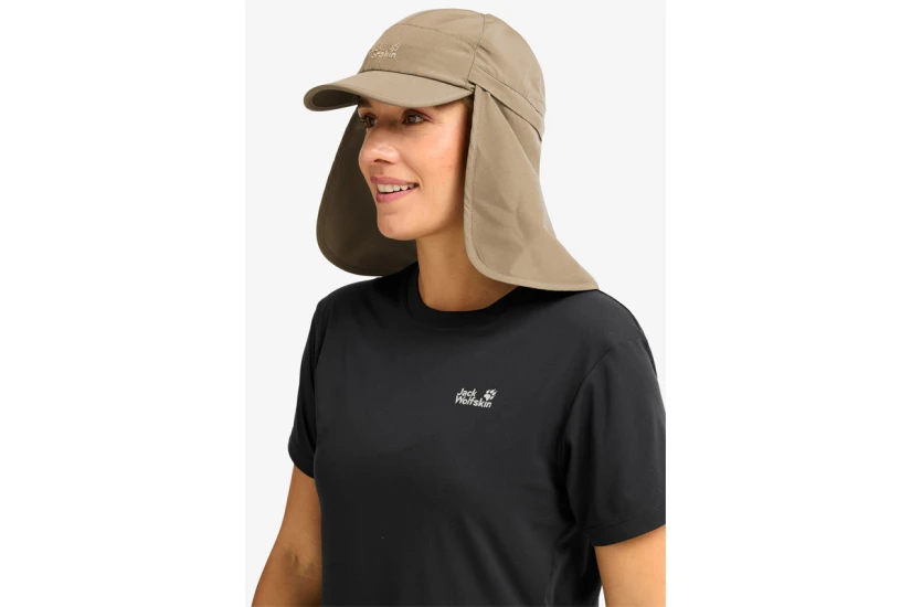 Jack Wolfskin Canyon Neck Protector Καπέλο Bucket Μπεζ