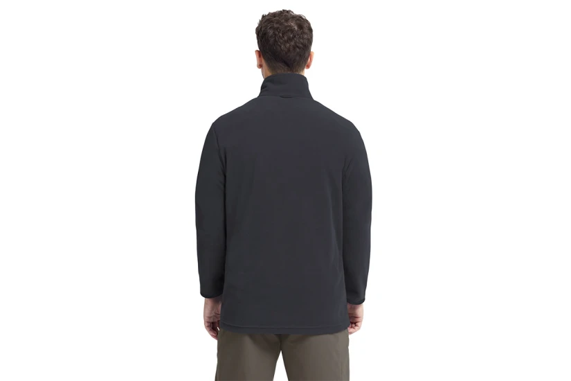 Jack Wolfskin Taunus 100 Fleece 3-In-1 Ανδρική Ζακέτα Fleece Μαύρη